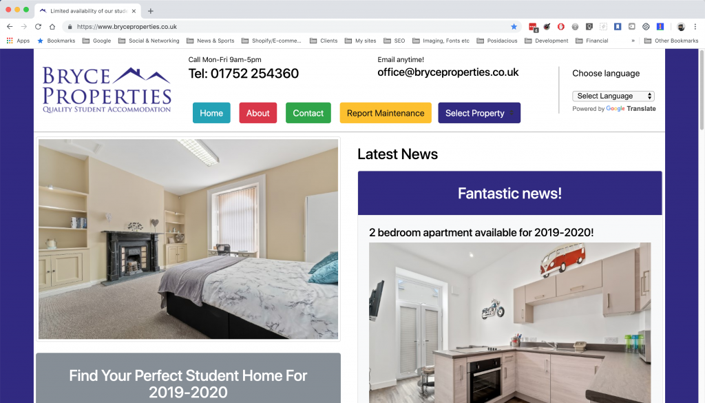 Bryce Properties - A website by Anything I.T.